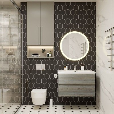 Зеркало с  теплой  подсветкой Art & Max  "B...