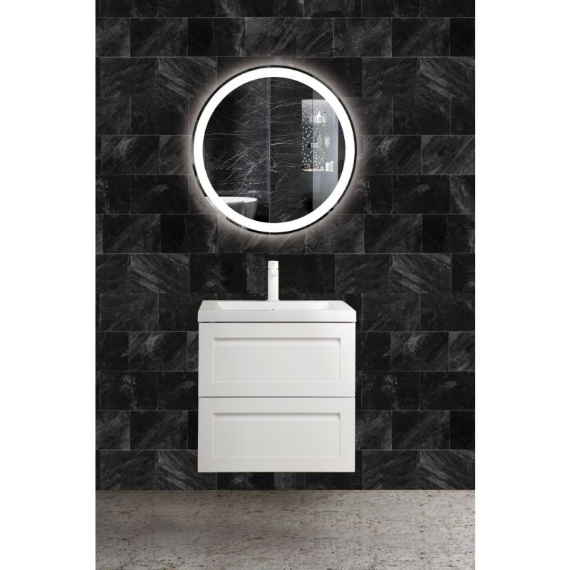 Тумба под раковину Art&Max Platino AM-Platino-600-2C-SO-BM-Cer, 60 см, подвесная, цвет белый матовый Тумба под раковину Art&Max Platino AM-Platino-600-2C-SO-BM-Cer, 60 см, подвесная, цвет белый матовый
