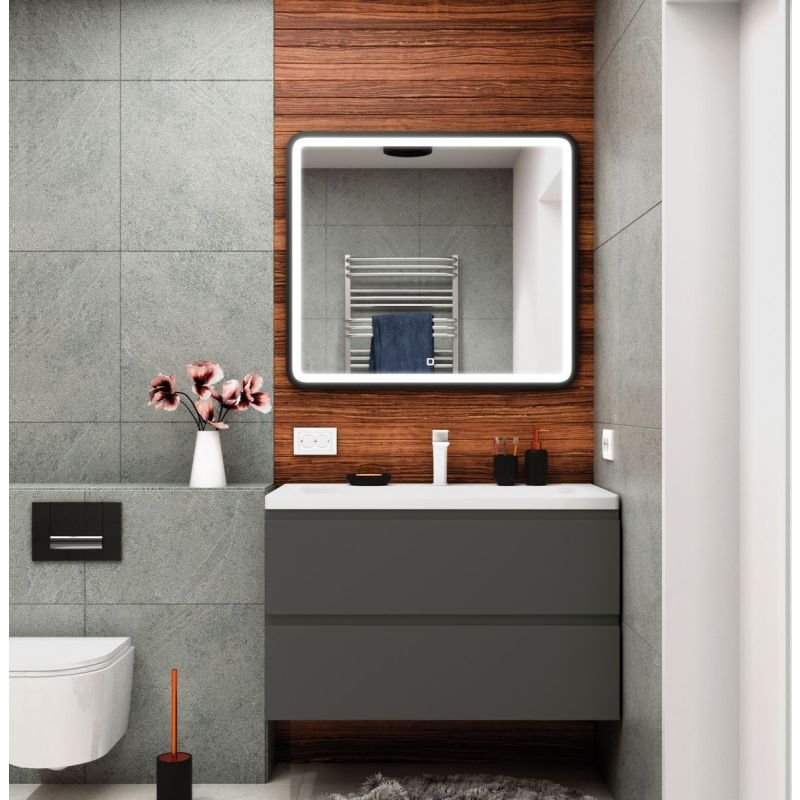 Тумба под раковину Art&Max AM-Bianchi-900-2C-SO-GM, 90 x 45 x 55 см подвесная, серый матовый Тумба под раковину Art&Max AM-Bianchi-900-2C-SO-GM, 90 x 45 x 55 см подвесная, серый матовый