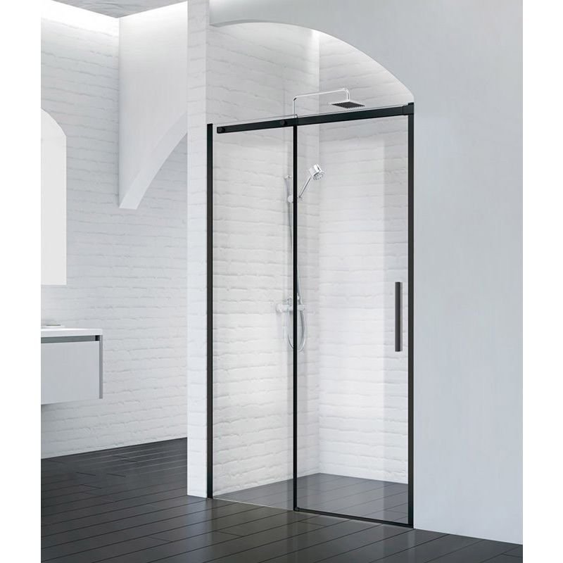 Душевая дверь BelBagno ACQUA-BF-1-130-C-NERO Душевая дверь BelBagno ACQUA-BF-1-130-C-NERO