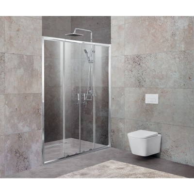 Душевая дверь BelBagno UNIQUE-BF-2-150/180-C-Cr