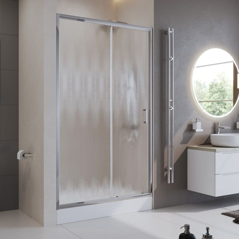 Душевая дверь BelBagno UNO-195-BF-1-130-CH-CR Душевая дверь BelBagno UNO-195-BF-1-130-CH-CR
