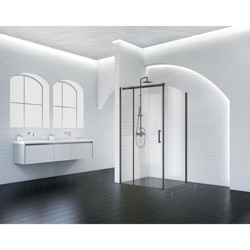 Душевой уголок BelBagno ACQUA-AH-1-120/90-C-NERO Душевой уголок BelBagno ACQUA-AH-1-120/90-C-NERO