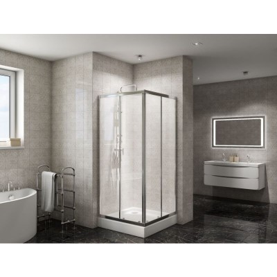 Душевой уголок BelBagno DUE-A-2-80-C-Cr