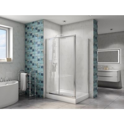 Душевой уголок BelBagno DUE-AH-1-120/80-C-CR