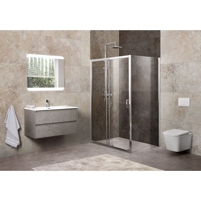 Душевой уголок BelBagno UNIQUE-AH-1-110/125-80-C-Cr
