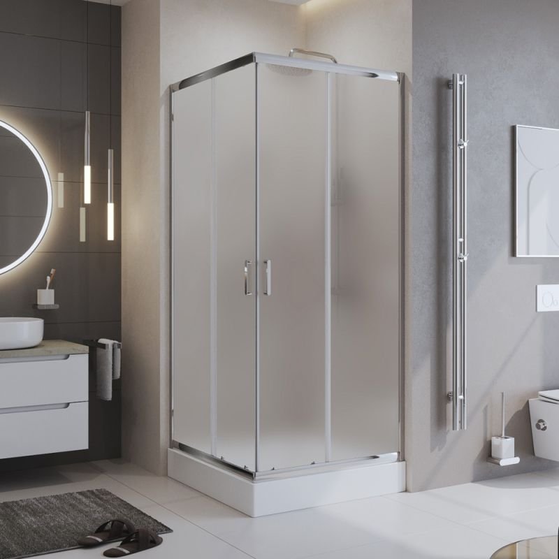 Душевой уголок BelBagno UNO-195-A-2-80-P-Cr Душевой уголок BelBagno UNO-195-A-2-80-P-Cr