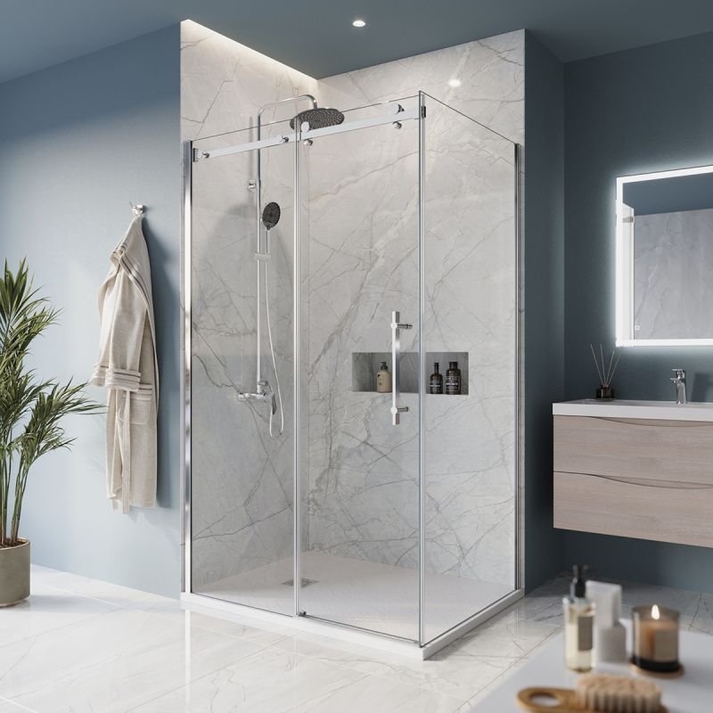 Душевой уголок BelBagno MARINO-AH-1-110/90-C-Cr Душевой уголок BelBagno MARINO-AH-1-110/90-C-Cr