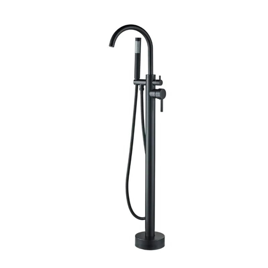 Смеситель BRAIES Matt Black для отдельностоящей ванны, цвет матовый черный, латунь BOCH MANN BM8921