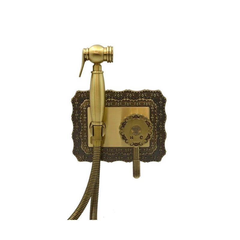Гигиенический душ Bronze de Luxe, 10136, со смесителем, бронза Гигиенический душ Bronze de Luxe, 10136, со смесителем, бронза