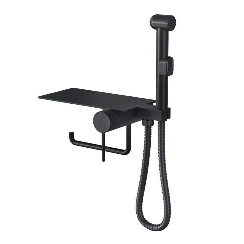 Гигиенический душ Bronze de Luxe Scandi, 708B, со смесителем, цвет черный Гигиенический душ Bronze de Luxe Scandi, 708B, со смесителем, цвет черный