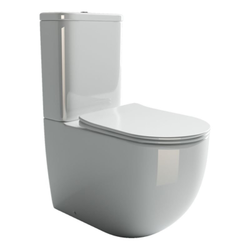 Унитаз-компакт Ceramicanova Mia Rimless CN1801 с микролифтом, безободковый Унитаз-компакт Ceramicanova Mia Rimless CN1801 с микролифтом, безободковый