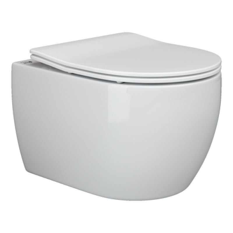 Унитаз подвесной Ceramicanova Play CN3001 с микролифтом, безободковый Унитаз подвесной Ceramicanova Play CN3001 с микролифтом, безободковый