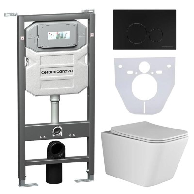 Комплект унитаза с инсталляцией Ceramicanova Metric ...