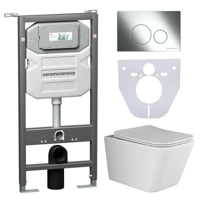 Комплект унитаза с инсталляцией Ceramicanova Metric ...