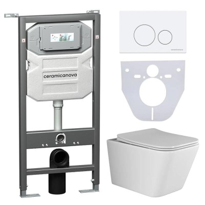 Комплект унитаза с инсталляцией Ceramicanova Metric ...