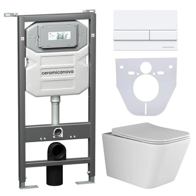 Комплект унитаза с инсталляцией Ceramicanova Metric ...