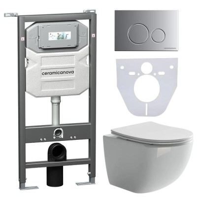 Комплект унитаза с инсталляцией Ceramicanova Forma C...