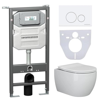 Комплект унитаза с инсталляцией Ceramicanova Forma C...