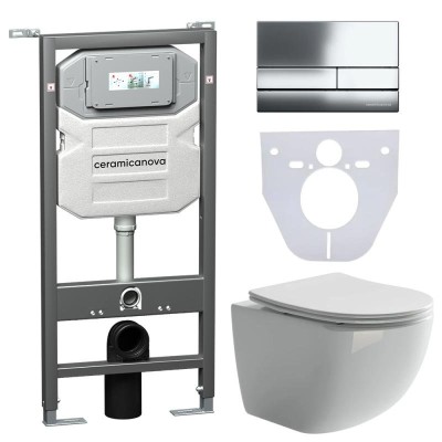Комплект унитаза с инсталляцией Ceramicanova Forma C...