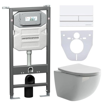 Комплект унитаза с инсталляцией Ceramicanova Forma C...