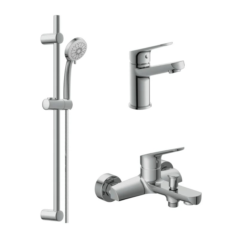 Комплект смесителей Cersanit Flavis 64508 Хром Комплект смесителей Cersanit Flavis 64508 Хром