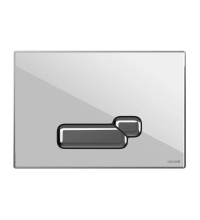 Кнопка CERSANIT ACTIS белая глянцевая стекло