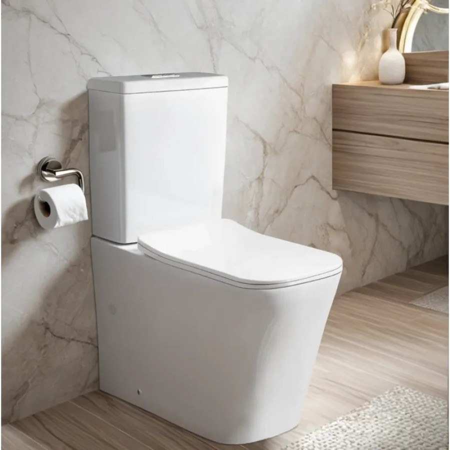 Унитаз MAIELLA напольный безободковый Ceruttispa CT10314 (640х370х810) сиденье дюропласт с микролифтом Ceruttispa