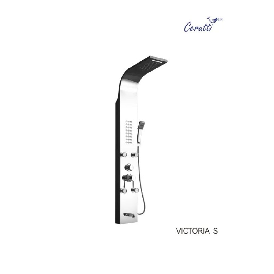 Панель VICTORIA S душевая из нержавеющей стали с форсунками Ceruttispa CT9976