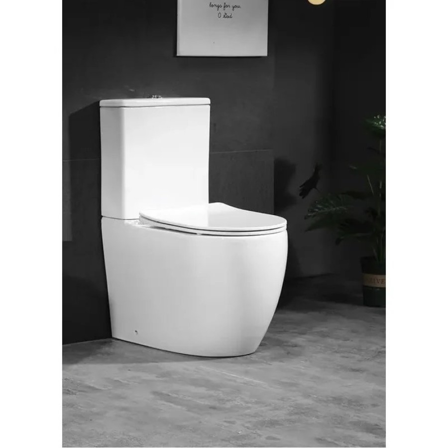 Унитаз ORLTER напольный безободковый белый Ceruttispa CT9867 (605х370х800)