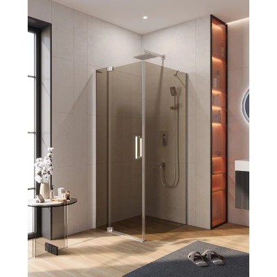 Душевой уголок Cezares SLIDER-AH-1-90-80/90-BR-Cr