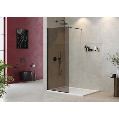 Душевая перегородка CEZARES LIBERTA-L-1-100-BR-NERO