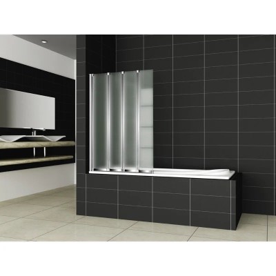 Шторка на ванну CEZARES PRATICO-V-4-100/140-P-Cr-L