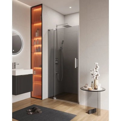 Душевая дверь в нишу CEZARES SLIDER-B-1-70/80-GRIGIO-Cr