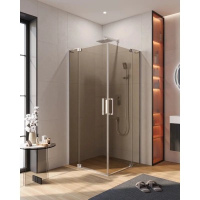 Душевой уголок Cezares SLIDER-AH-2-90/100-100/110-BR-Cr