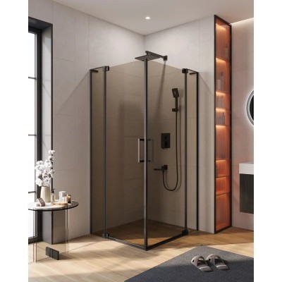 Душевой уголок Cezares SLIDER-A-2-100/110-BR-NERO