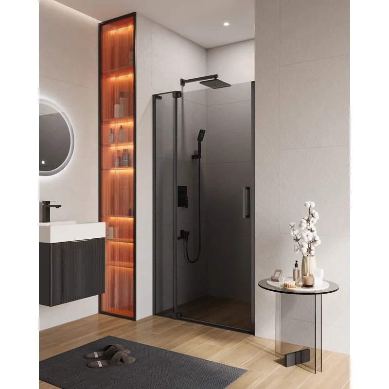Душевая дверь в нишу CEZARES SLIDER-B-1-90/100-GRIGIO-NERO Душевая дверь в нишу CEZARES SLIDER-B-1-90/100-GRIGIO-NERO