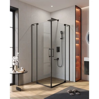 Душевой уголок Cezares SLIDER-AH-2-80/90-90/100-C-NERO