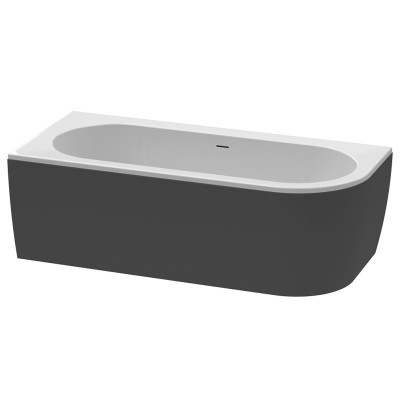 Акриловая ванна CEZARES SLIM CORNER-180-80-60-L-NERO...