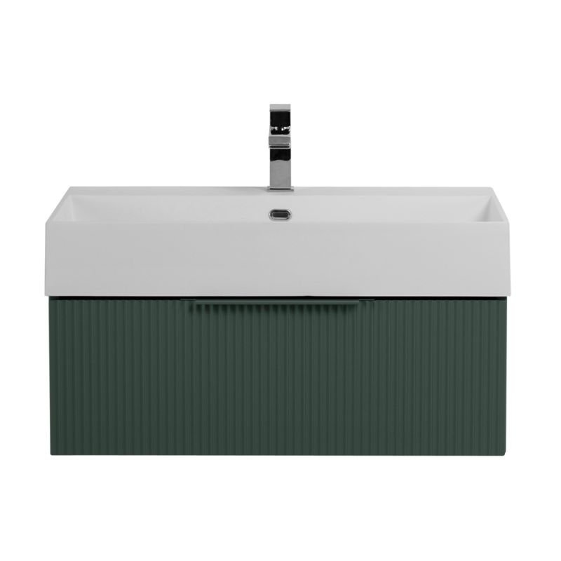Тумба подвесная под раковину с выдвижным ящиком CEZARES PREMIUM 55420 Plisse Verde opaco Тумба подвесная под раковину с выдвижным ящиком CEZARES PREMIUM 55420 Plisse Verde opaco
