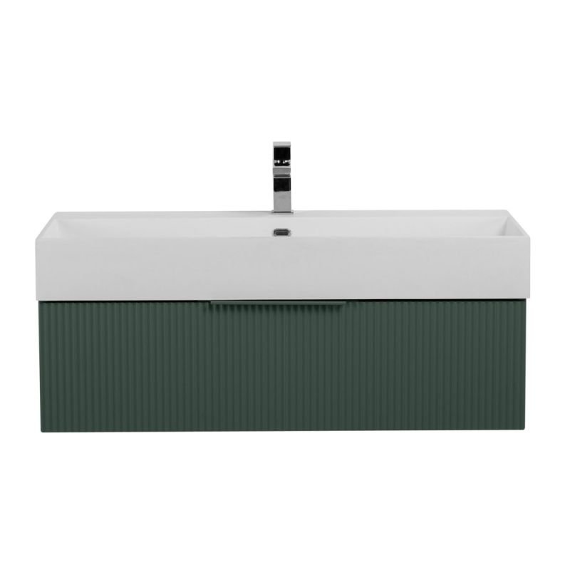 Тумба подвесная под раковину с выдвижным ящиком CEZARES PREMIUM 55425 Plisse Verde opaco Тумба подвесная под раковину с выдвижным ящиком CEZARES PREMIUM 55425 Plisse Verde opaco