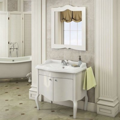 Зеркало Comforty Лувр-90 00004142363 белый