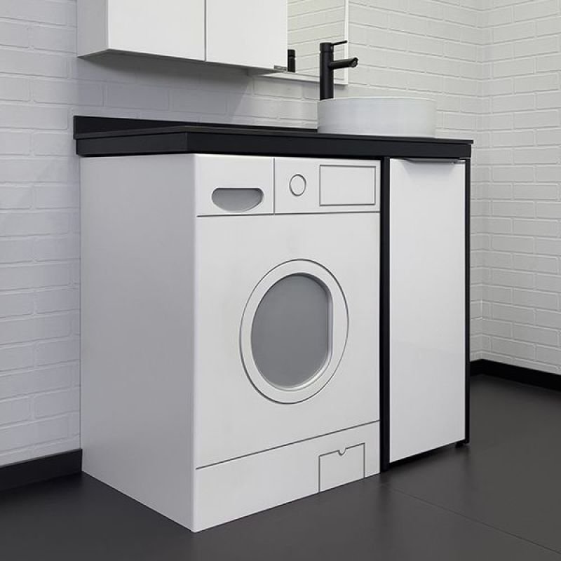 Тумба с раковиной Comforty "Лозанна-100" 00-00013800 белый глянец со столешницей под мрамор Калакатта Блэк с раковиной Comforty 9111 Тумба с раковиной Comforty "Лозанна-100" 00-00013800 белый глянец со столешницей под мрамор Калакатта Блэк с раковиной Comforty 9111