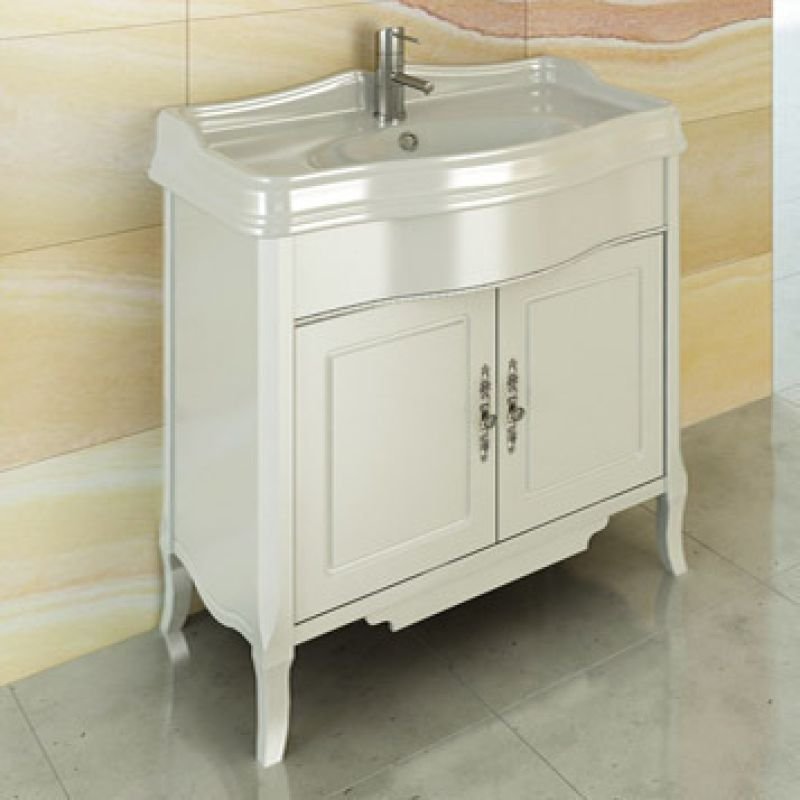 Тумба с раковиной Comforty "Версаль-90" 00003130383 слоновая кость с раковиной Comforty JS90 Тумба с раковиной Comforty "Версаль-90" 00003130383 слоновая кость с раковиной Comforty JS90