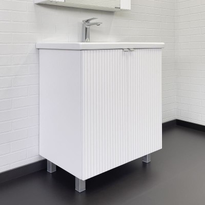 Тумба с раковиной Comforty Лима-70 00-00004892 белый...