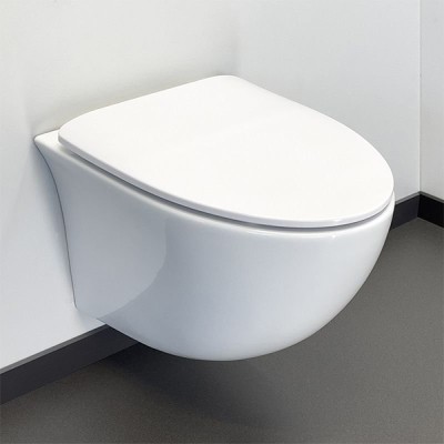 Подвесной безободковый унитаз Comforty, белый, 00-00...