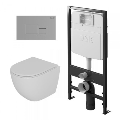 Комплект унитаза с инсталляцией D&K DS1391606 с ...
