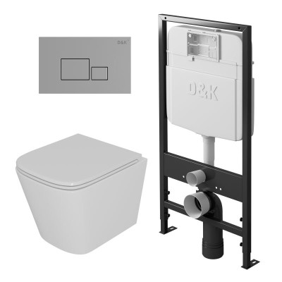 Комплект унитаза с инсталляцией D&K DS1431606 с ...