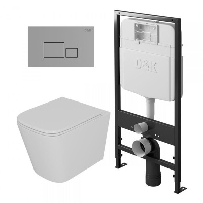 Комплект унитаза с инсталляцией D&K DS1511606 с ...