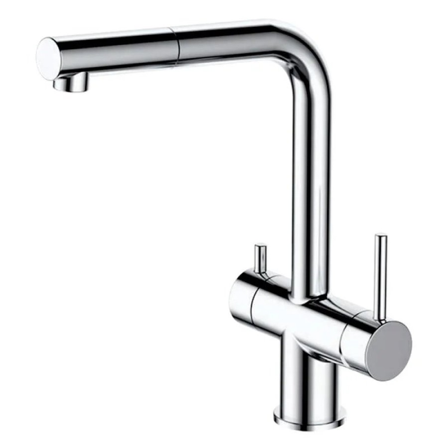 Смеситель для кухни со встроенным фильтром (краном) под питьевую воду Gappo G97 G4397-70